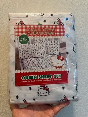 Hello Kitty Queen Sheet Set 100% Cotton